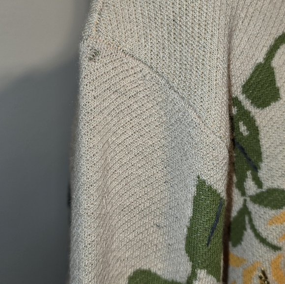 Antropologie Moth Winged Wonder Cardigan Peplum Sweater Women's Size Large - Picture 5 of 13